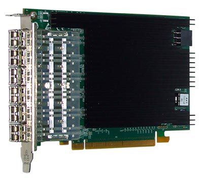 PE310G6SPI9 SILICOM Server Adapter 6 Port Fiber SFP+ 10 Gigabit Ethernet PCI Express Network Interface Card Intel® 82599ES Based